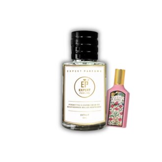 Flacon rose Gucci Flora Gorgeous Gardenia - Parfum Femme notes Gardénia Jasmin Sucre Roux