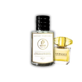Flacon Versace Yellow Diamond taillé en diamant - Parfum Femme notes Citron Mimosa Freesia