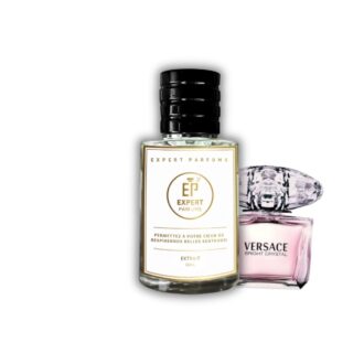 Flacon Versace Bright Crystal diamant rose - Parfum Femme notes Yuzu Pivoine Musc