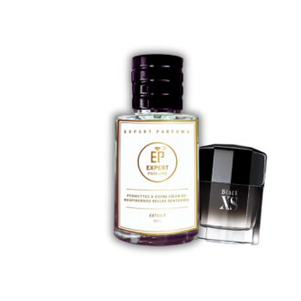Flacon Paco Rabanne Black XS Homme - Parfum notes Praline Cannelle Patchouli Ébène